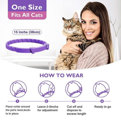 3 Pack Calming Collar for Cats and Dog Pheromone Collar Efficient Relieve Reduce Anxiety Stress Pheromones Calm Relaxing Comfortable Breakaway Collars Adjustable for Small, Medium Large Dog Cat