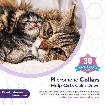 3 Pack Calming Collar for Cats and Dog Pheromone Collar Efficient Relieve Reduce Anxiety Stress Pheromones Calm Relaxing Comfortable Breakaway Collars Adjustable for Small, Medium Large Dog Cat