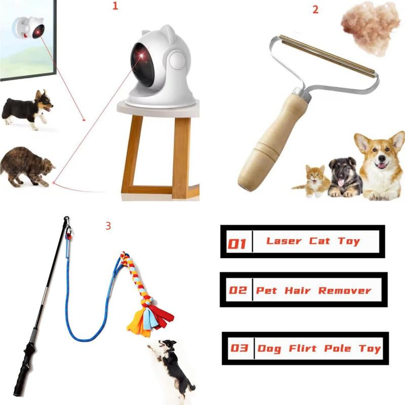 Automatic Laser Cat Toy USB Rechargeable Cat Toy for Indoor Dogs, Manual M-Button Mode, 3 Speed Modes, Small Size, Indoor Use, USB Powered