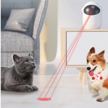 Automatic Laser Cat Toy USB Rechargeable Cat Toy for Indoor Dogs, Manual M-Button Mode, 3 Speed Modes, Small Size, Indoor Use, USB Powered